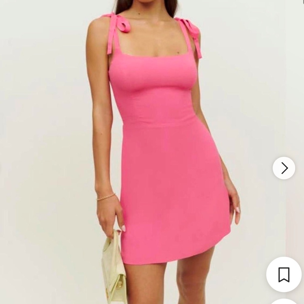 REFORMATION ANNABELL TIE STRAP DRESS